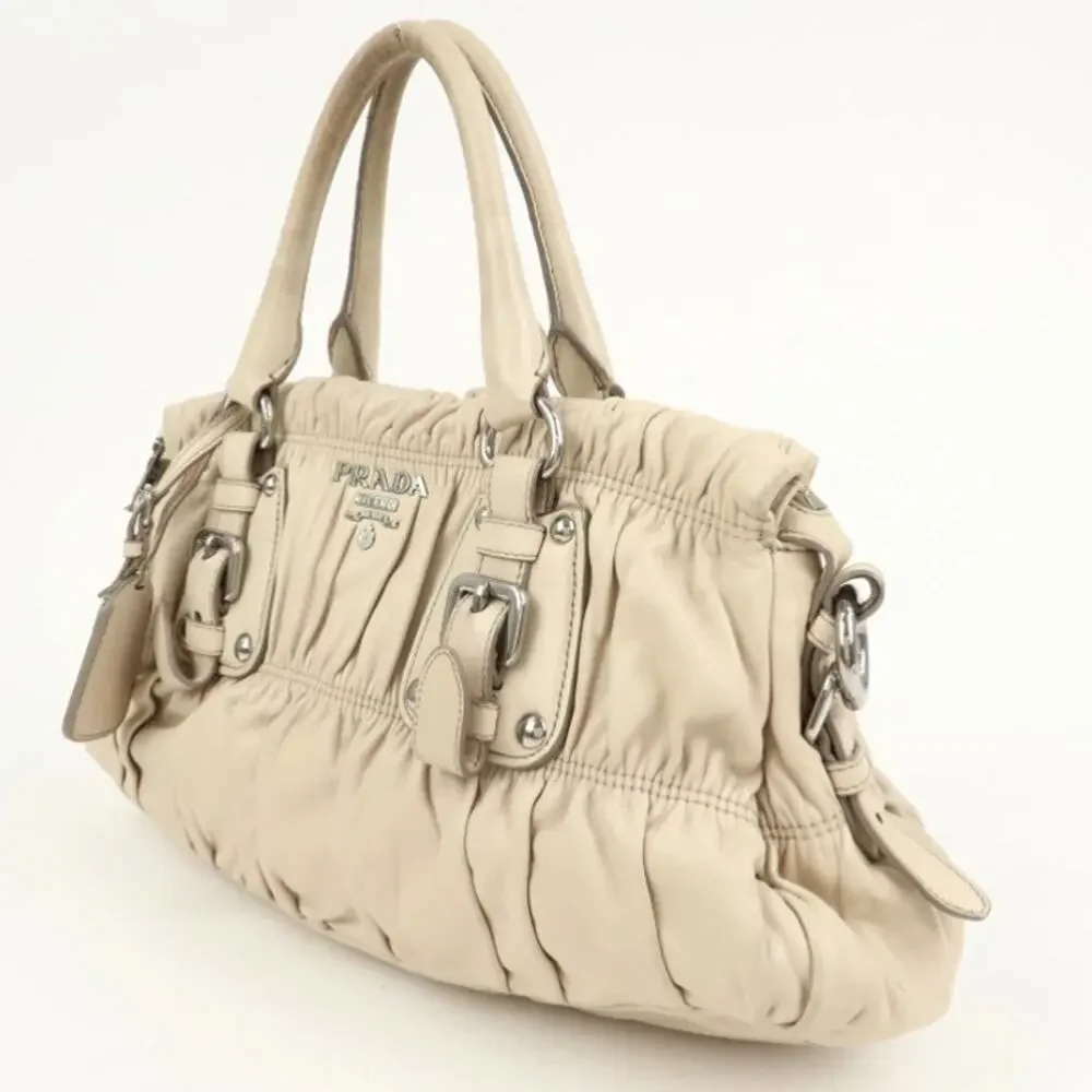 💎✨STUNNING✨💎Authentic PRADA Gathered 2Way Shoulder Bag - Picture 2 of 15